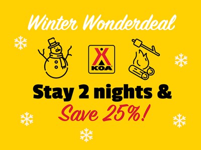 Stay 2 Nights, Save 25%!