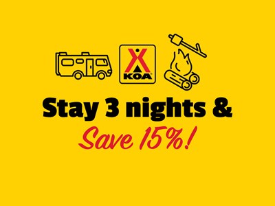Stay 3, get 15% off