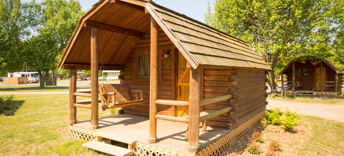 Our rustic cabins aren't so rustic.