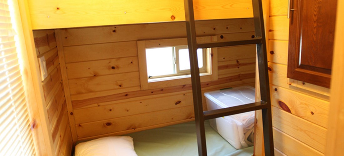 These bunk beds are perfect for smaller children.
