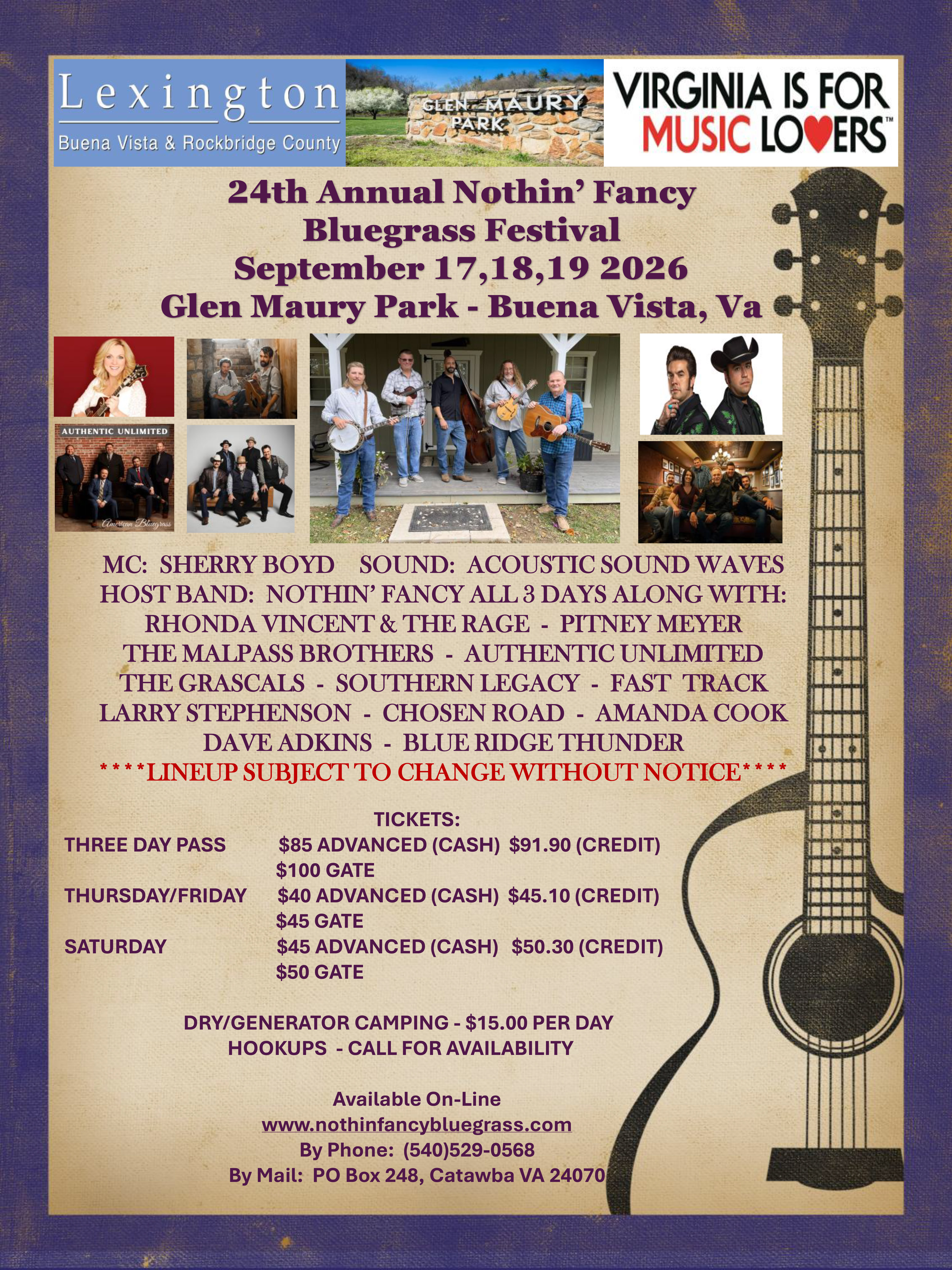Annual Nothin' Fancy Bluegrass Festival Photo