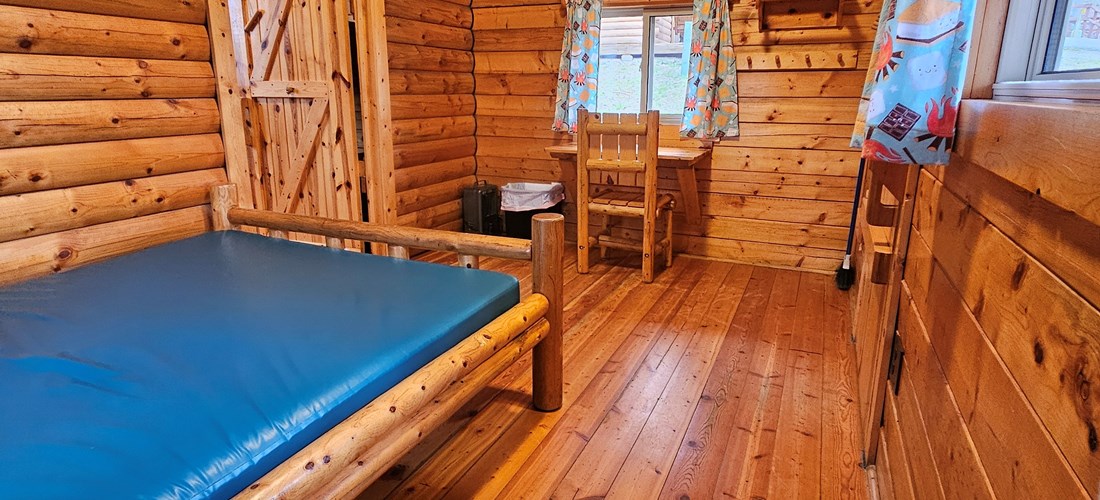 2 Room Camping Cabin Main Bedroom