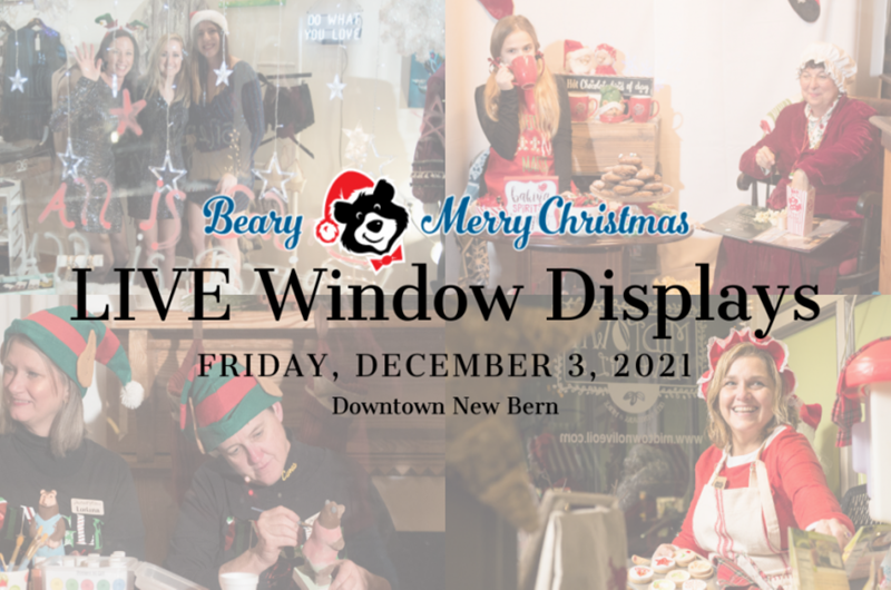 Live Window Displays   December 3,  6:00pm-8:00pm Photo