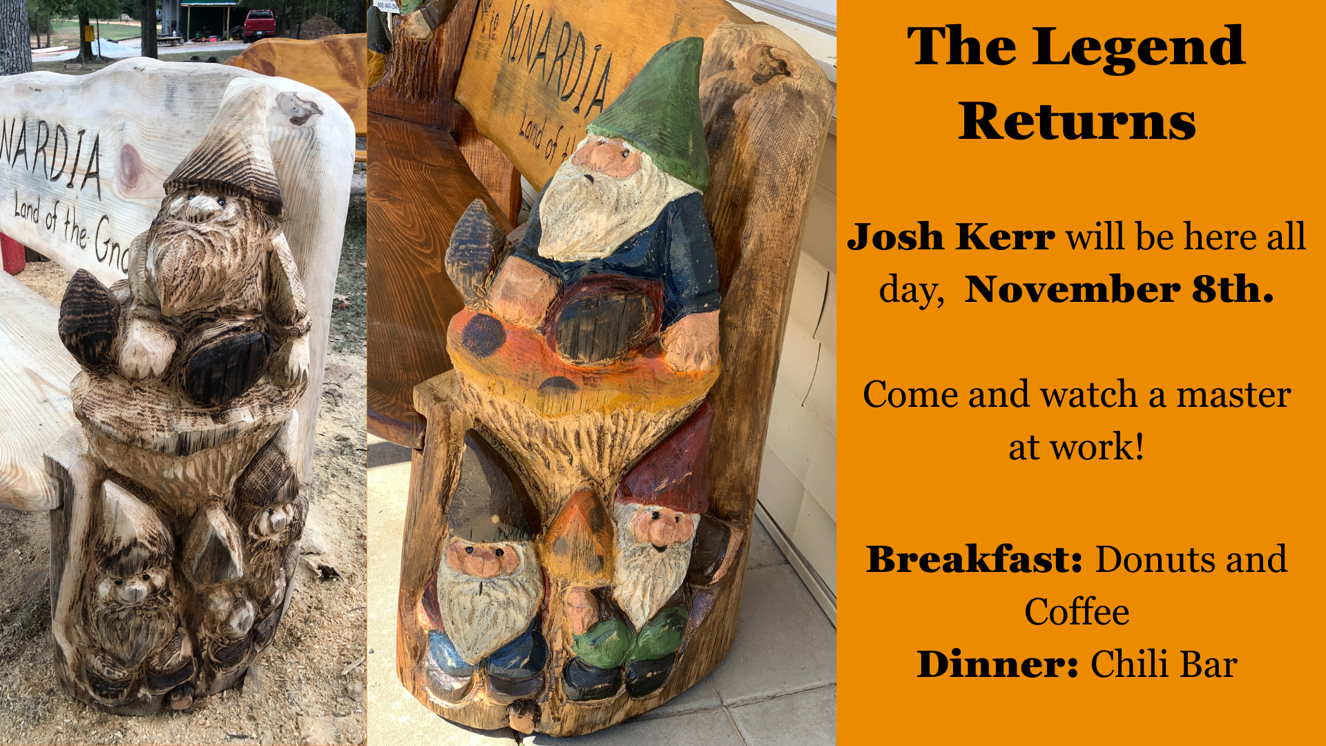 Josh Kerr - Chain Saw Carver Extraordinaire! Photo