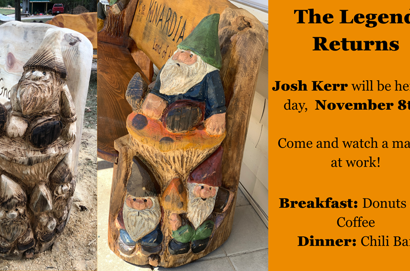 Josh Kerr - Chain Saw Carver Extraordinaire! Photo