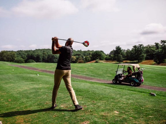 Golfing