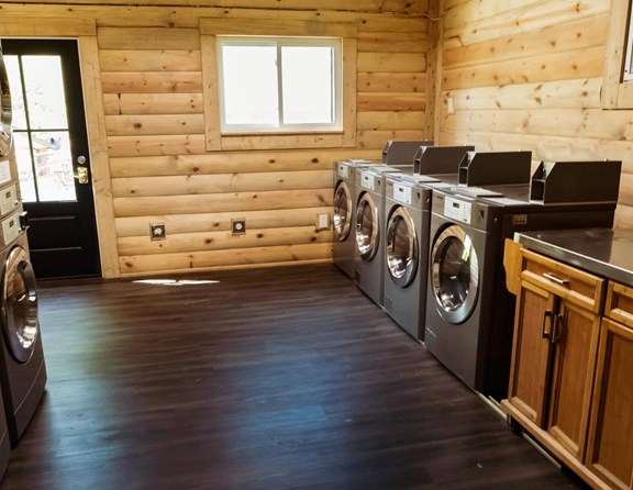 Newly remodeled laundry room with all the conviences of home.