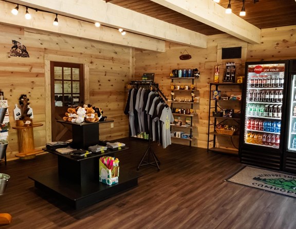 Our newly remodeled campstore is fully stocked and waiting on your arrival.