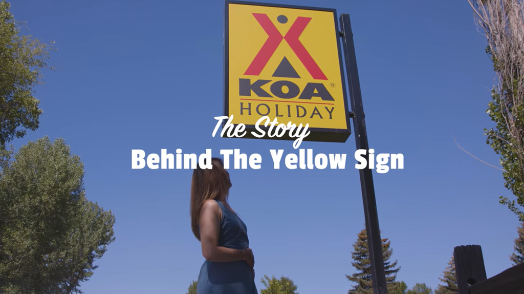 The Story Behind the KOA Yellow Sign | History of the KOA Lo