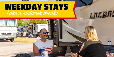 Midweek Camping at KOA