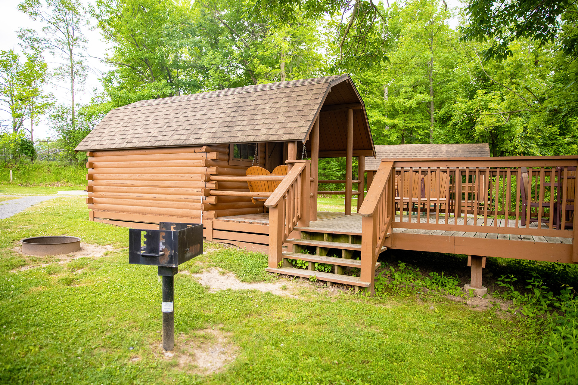 B13 - Camping Cabin, 1 Room (No Bathroom) Climate Controlled - Sleeps 4