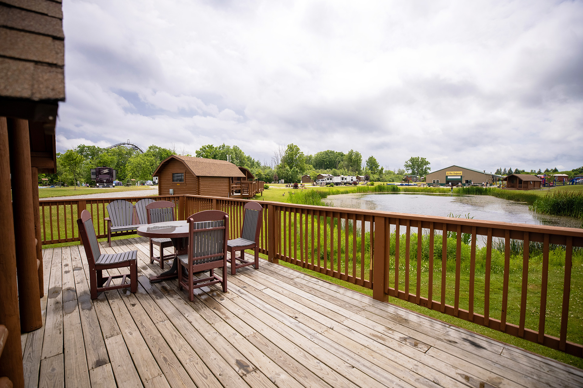C35 - Camping Cabin, 2 Room (No Bathroom) Climate Controlled, Pond - Sleeps 6