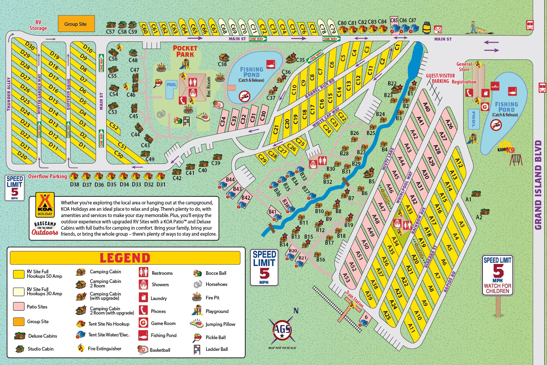 Grand Island, New York Campground  Niagara Falls / Grand Island KOA