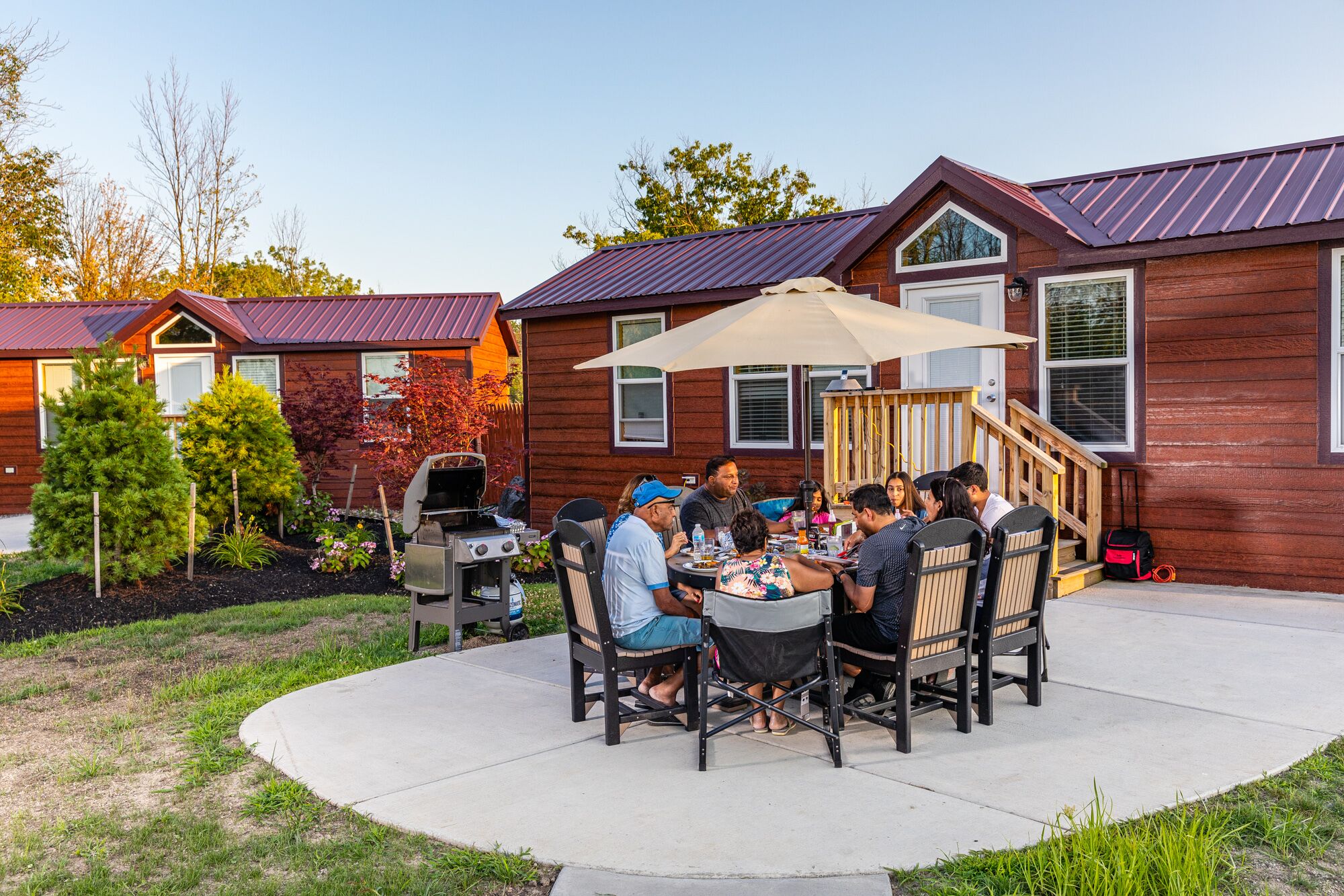 Pull Thru, 50/30/20 Amps, Full Hookups, Patio KOA Patio Paw Pen Site