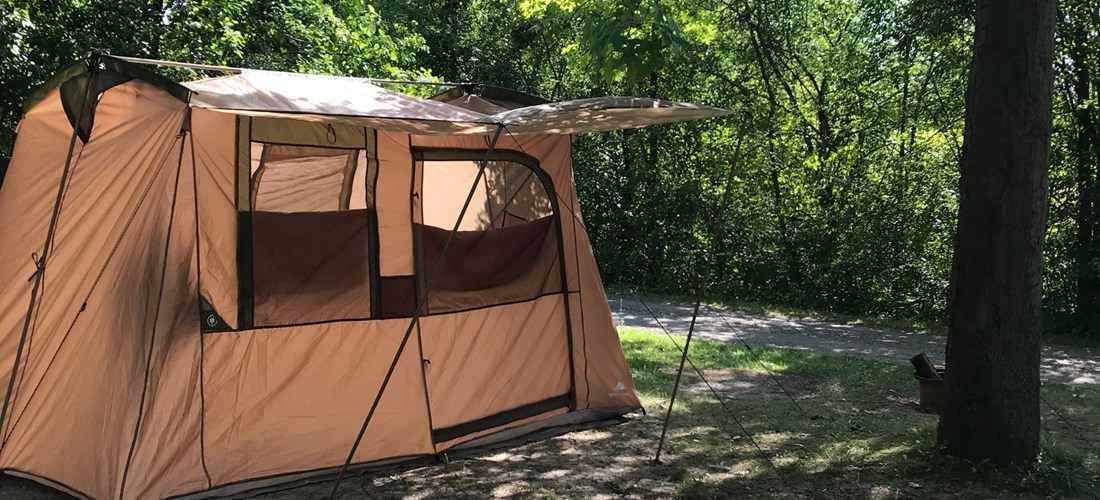 tent without electric and water