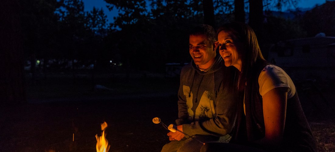 Enjoy an evening campfire right at your site