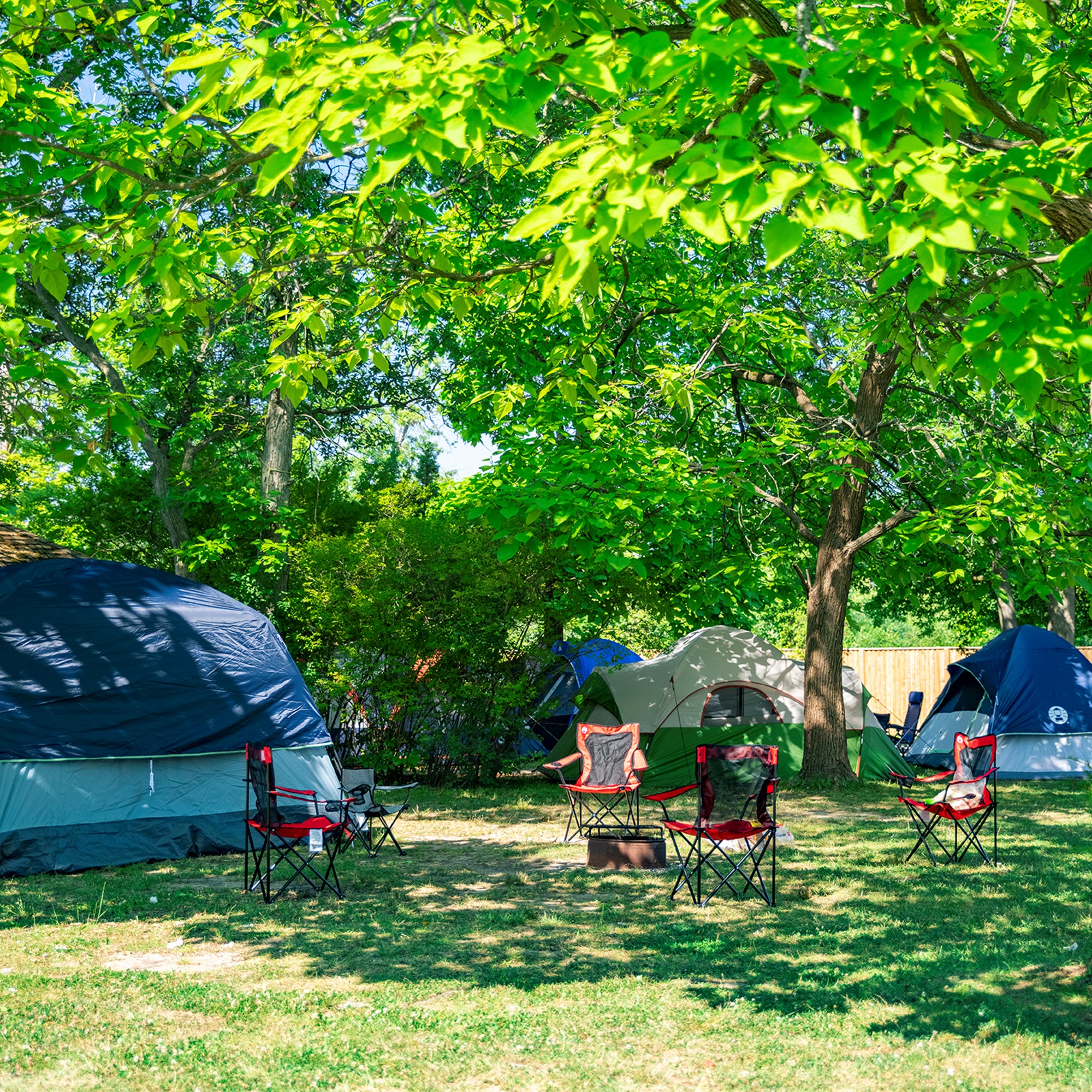 Koa top tent camping