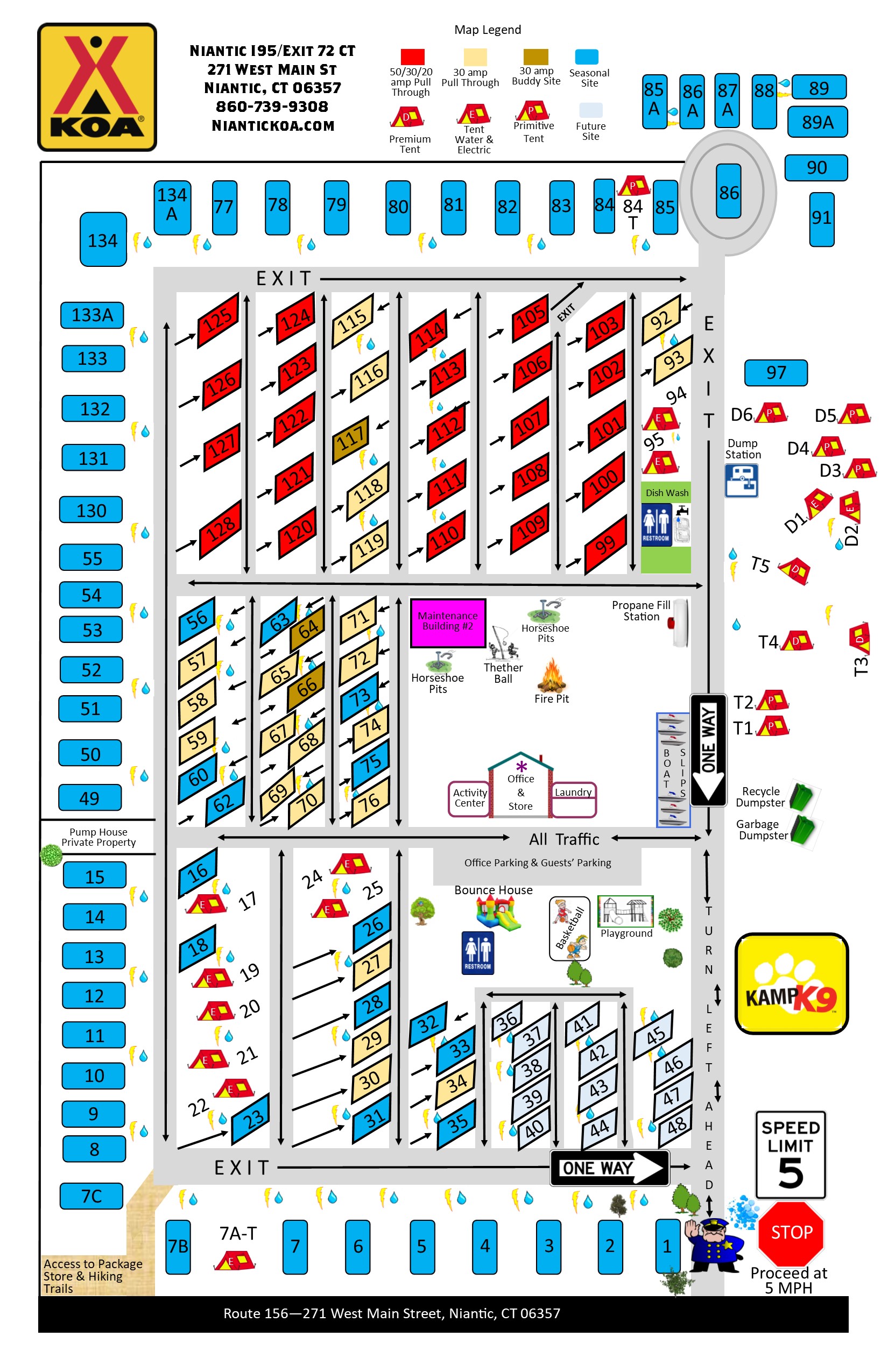 Niantic, Connecticut Campground Niantic / I95 Exit 72 KOA