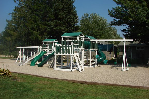 Playground with a Huge Playground Structure