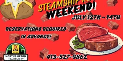 Steamship Roast! July 12th - 14th. (Advance Reservations)