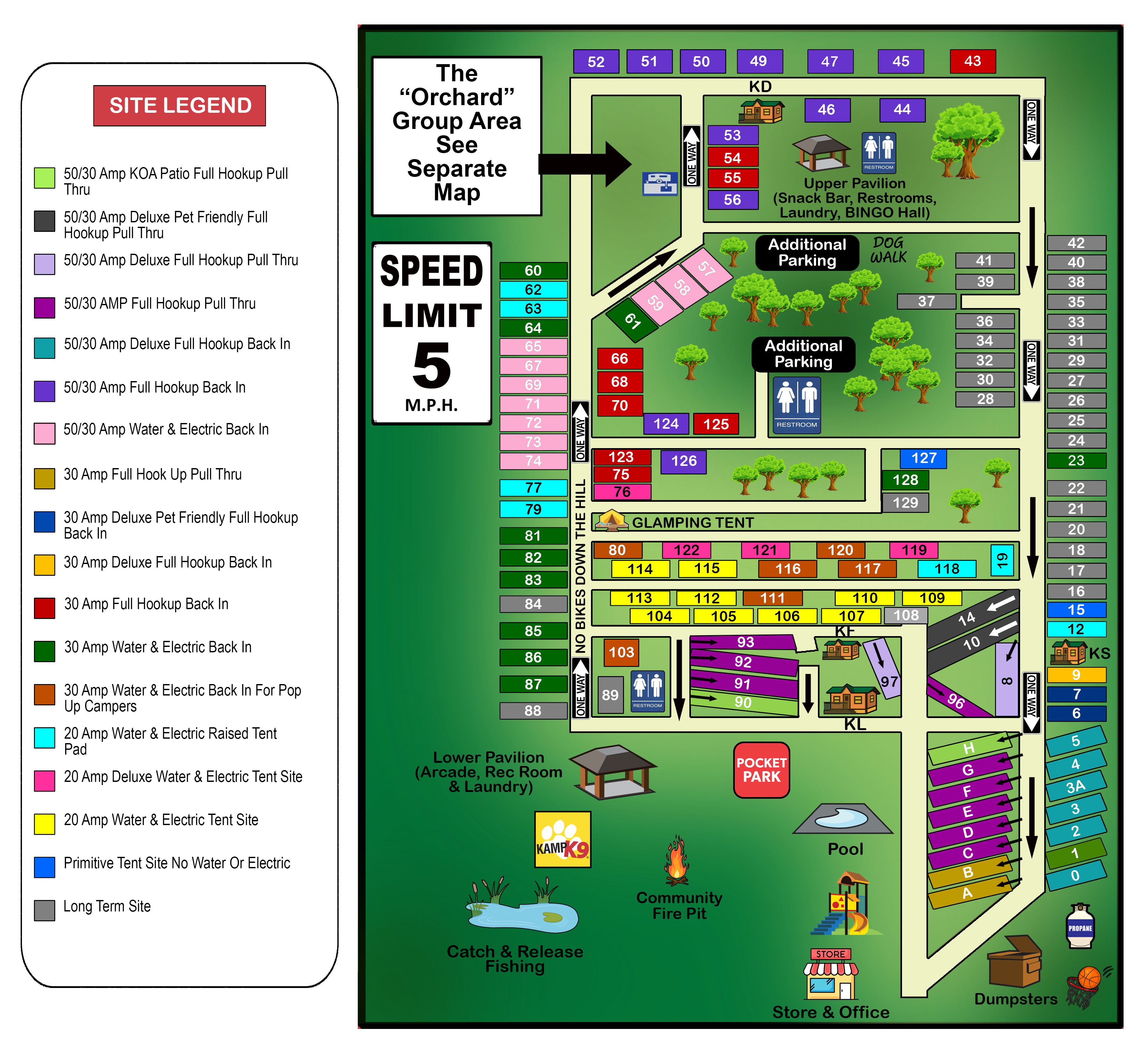 Campground Site Map