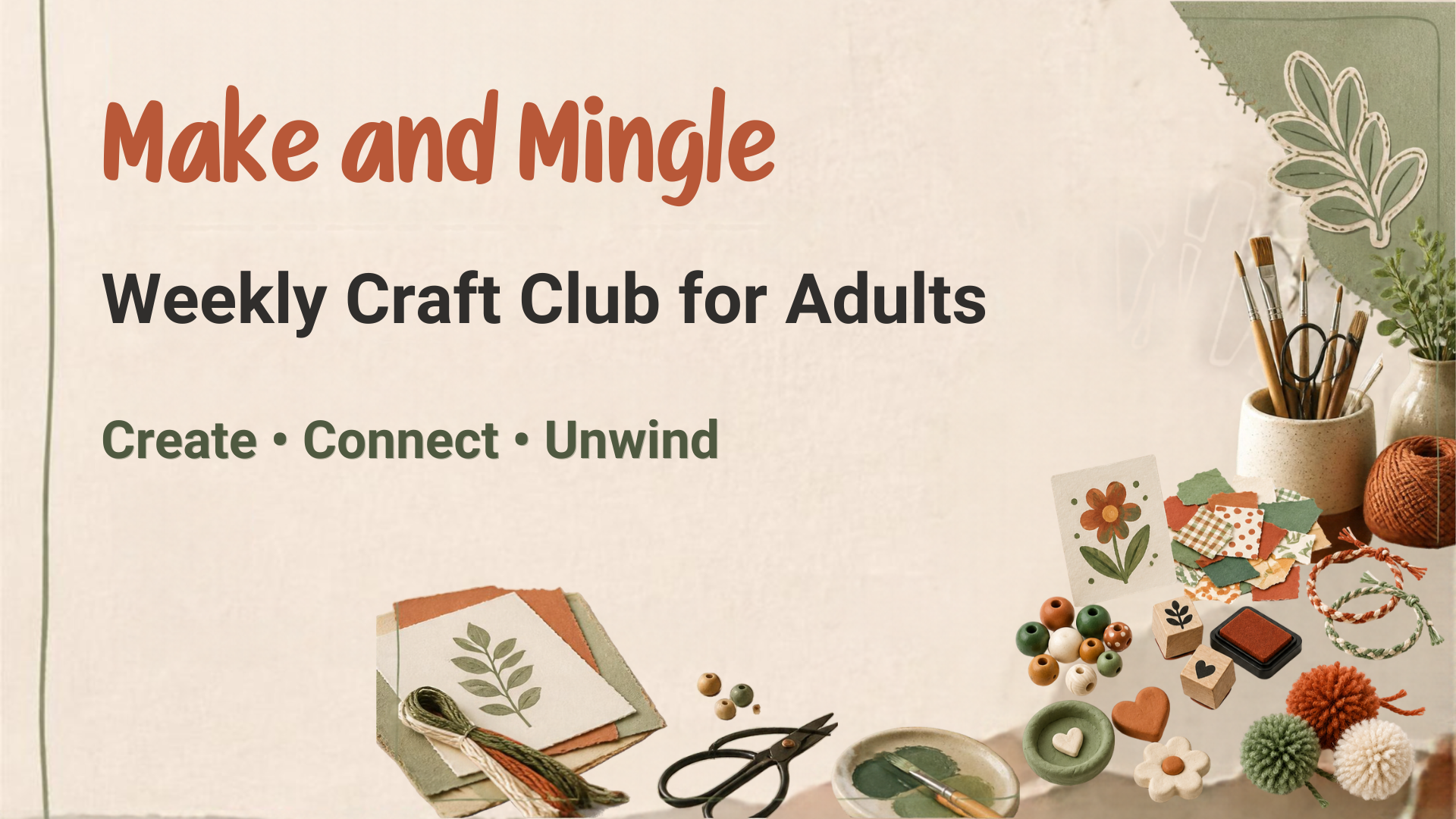 Midweek Make & Mingle Craft Club Workshop Photo