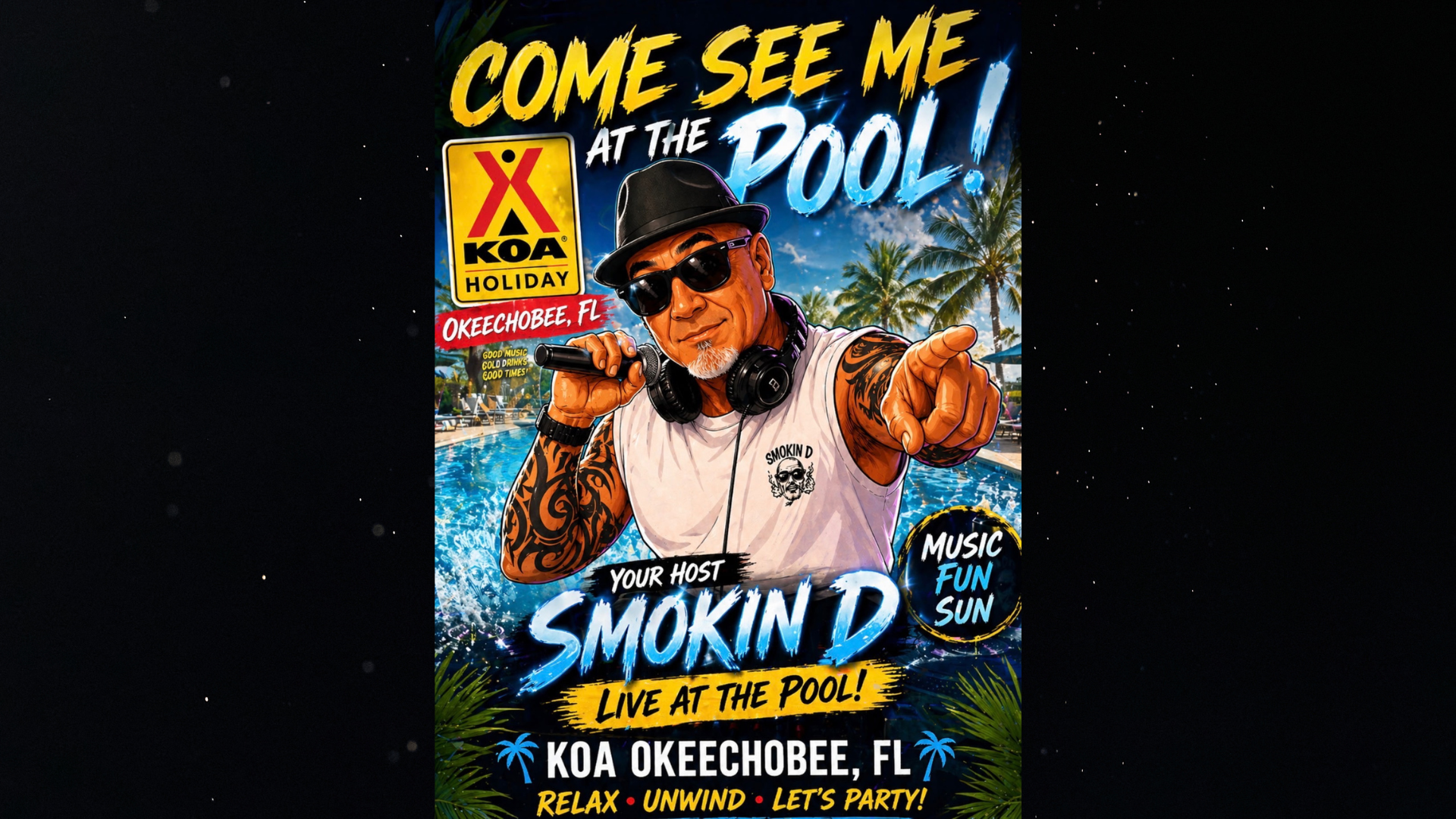 Live Music with Smokin D Poolside: Event at the Okeechobee KOA