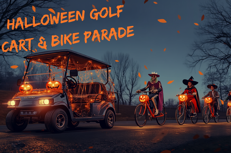 Halloween Golf Cart and Bike Parade Photo