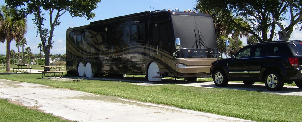 Large RV Sites with Concrete Pads