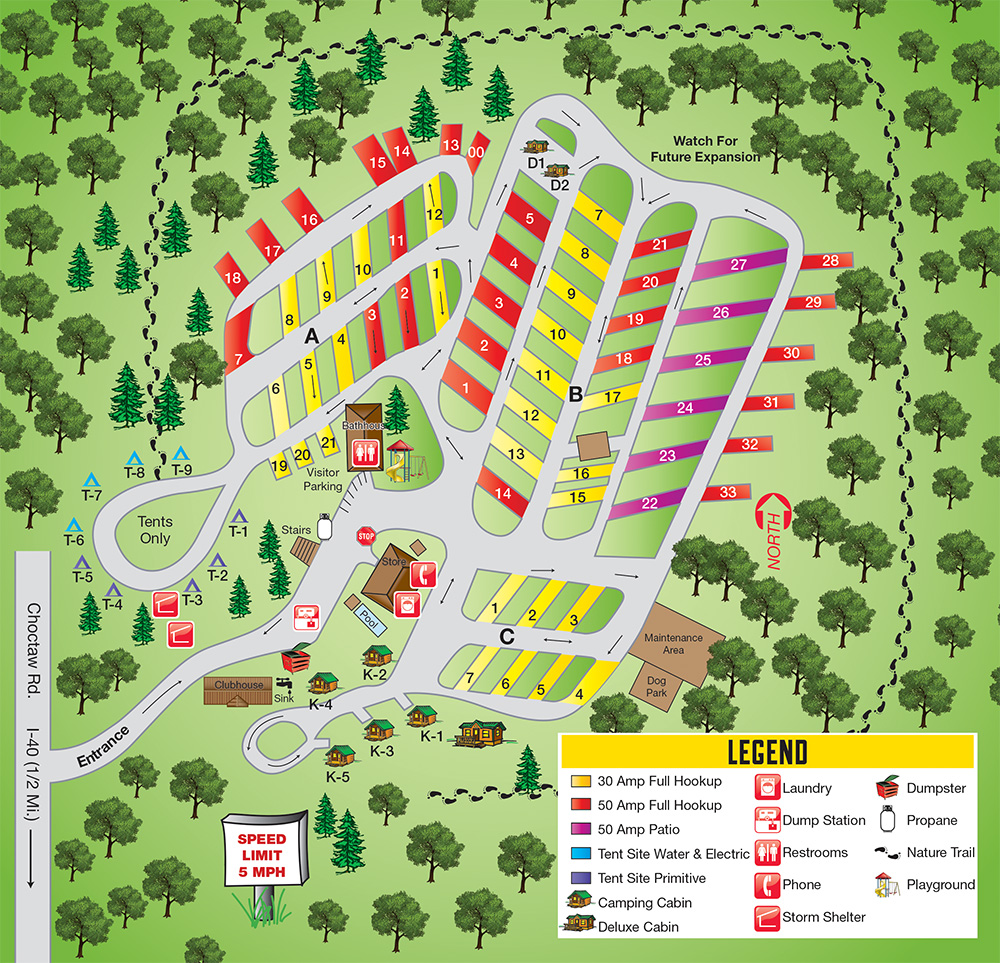 Campground Site Map