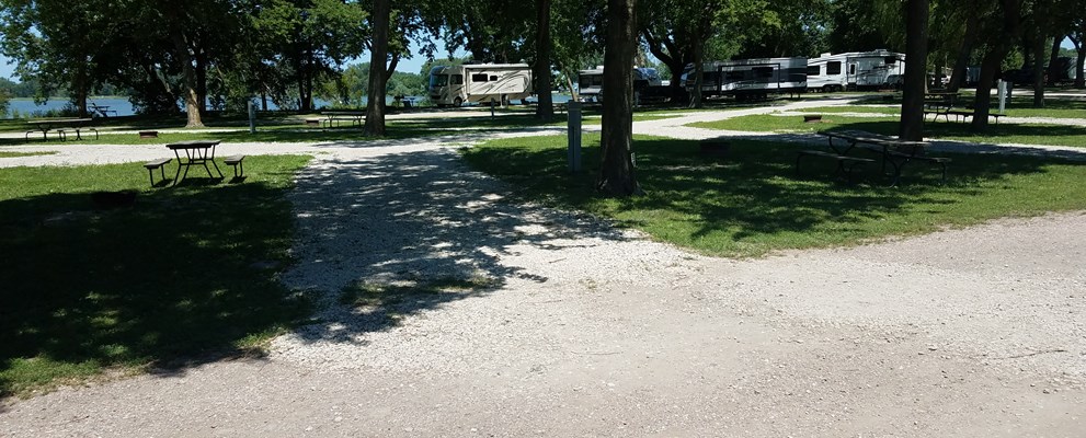 Larger area RV camping