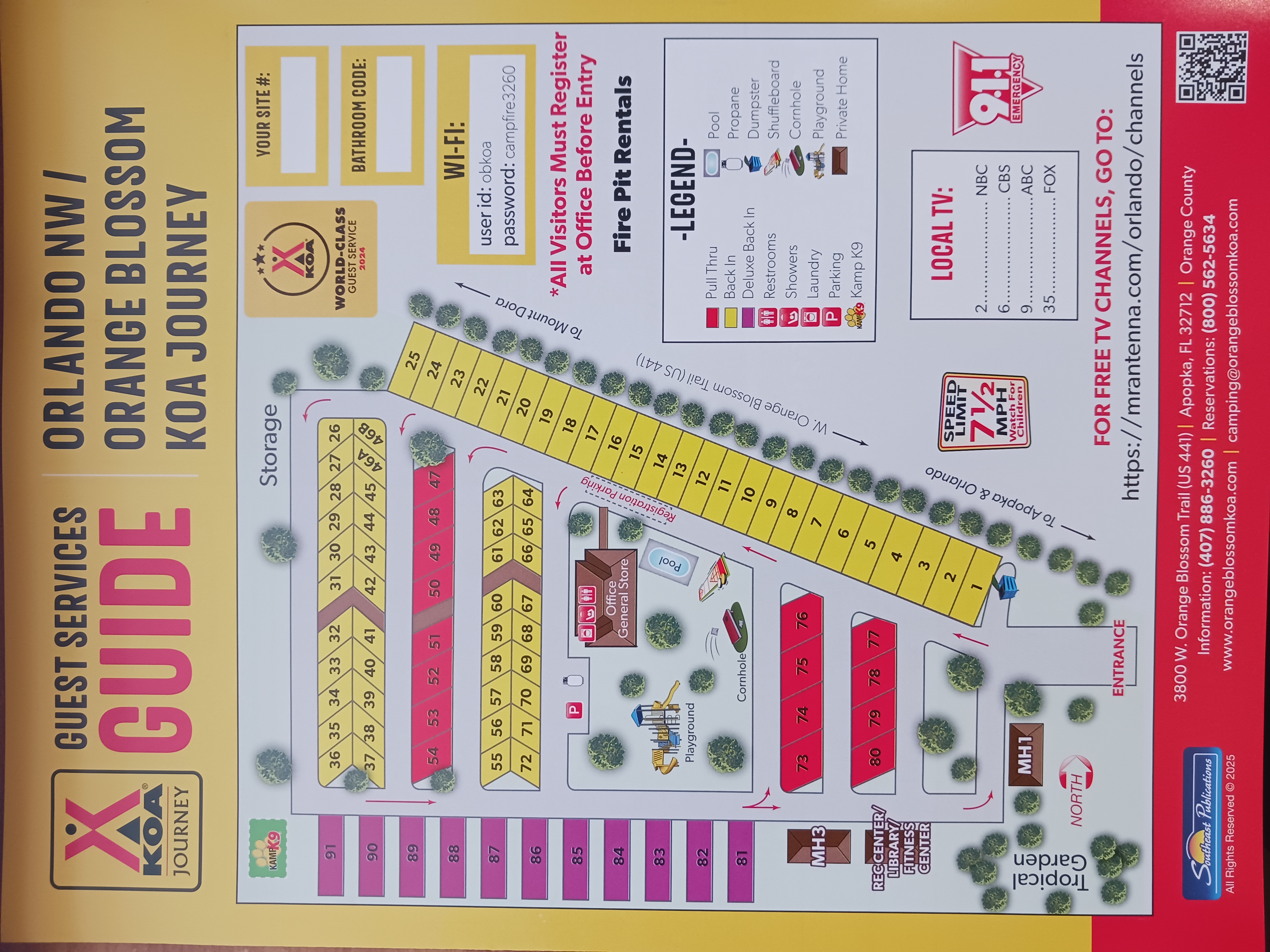 Campground Site Map