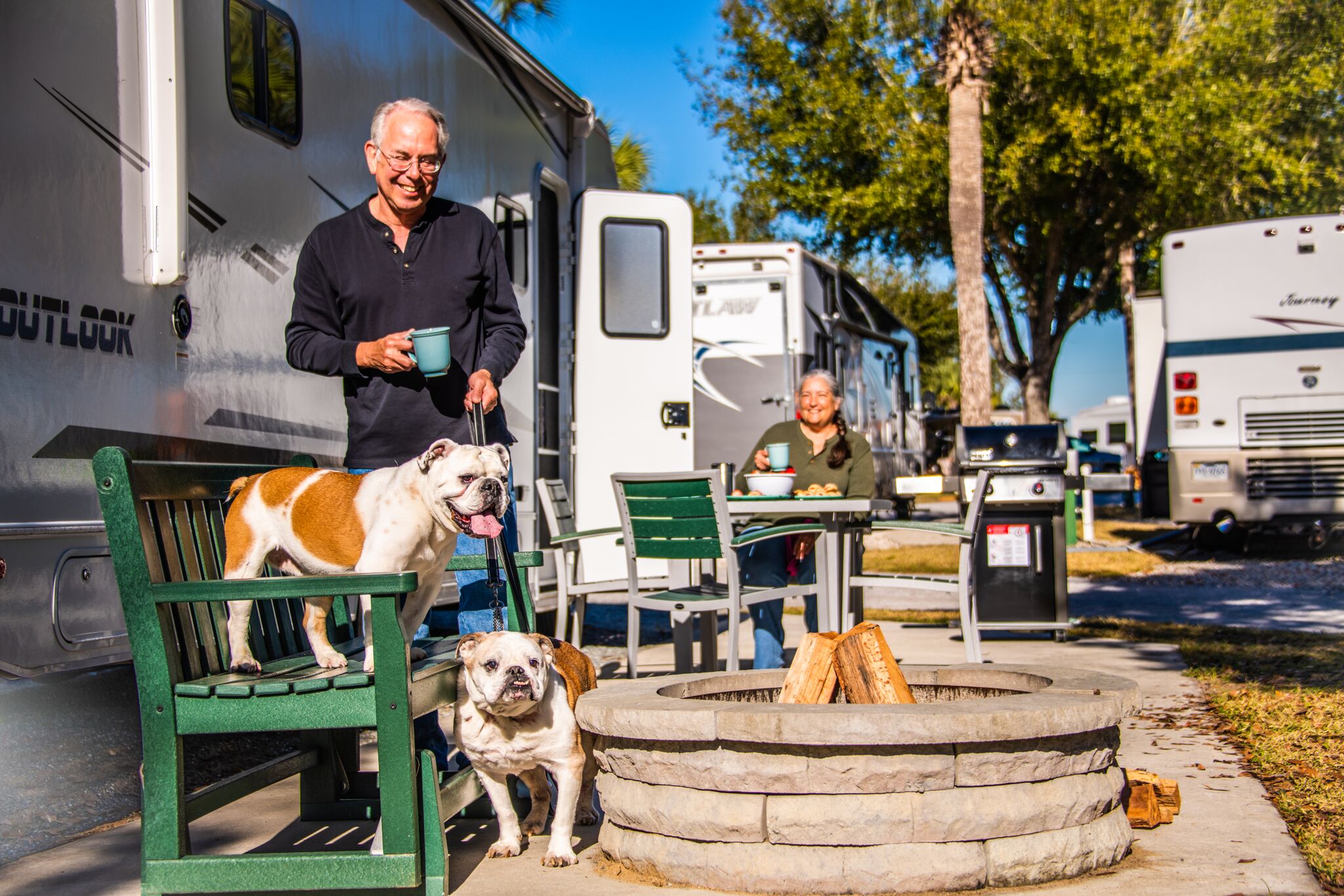 Experience our Deluxe Patio sites!
