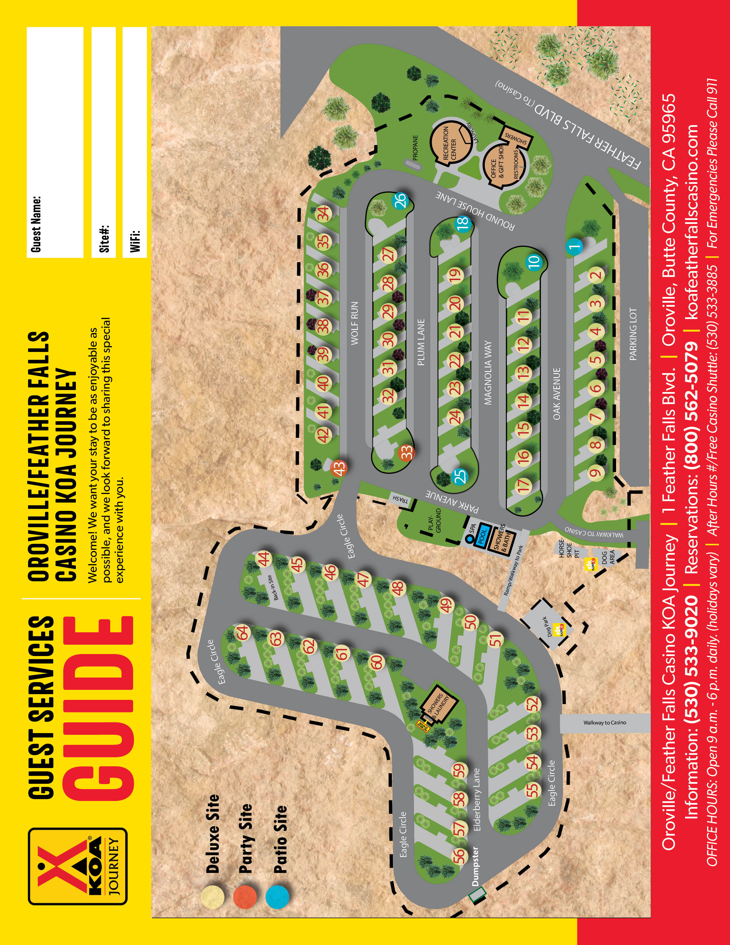 Campground Site Map