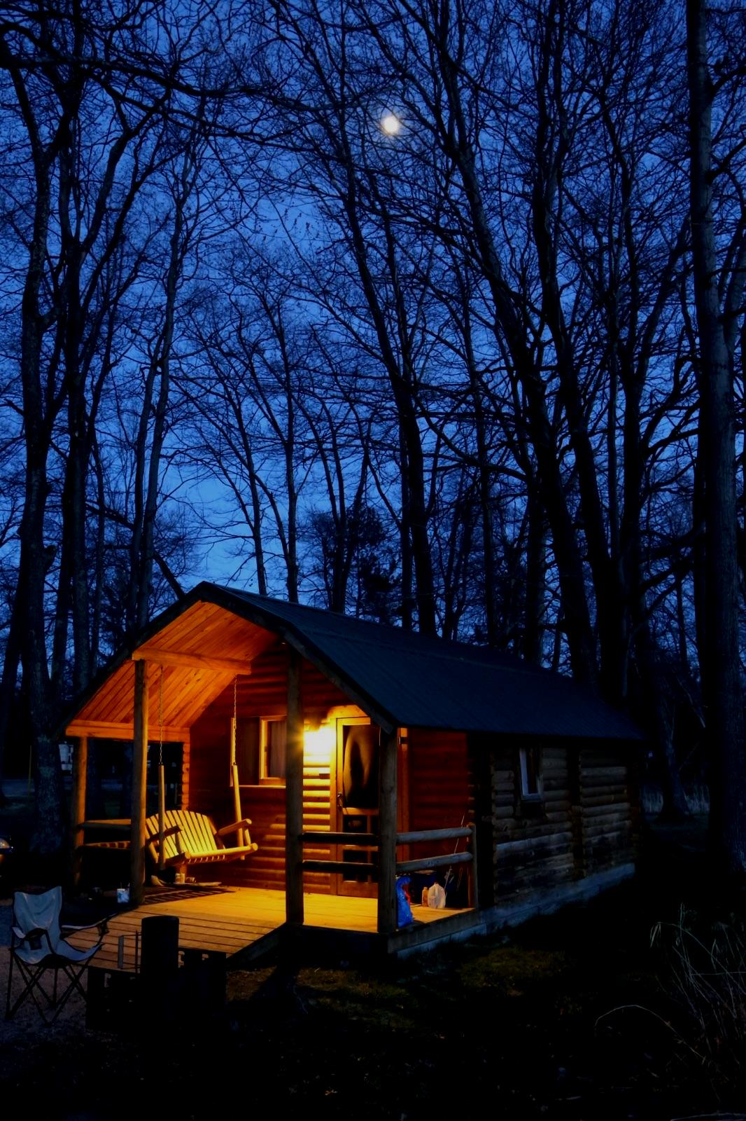 Rustic Cabin night sky