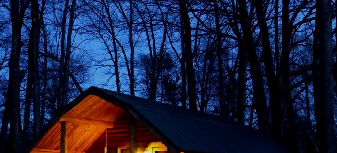 Rustic Cabin night sky