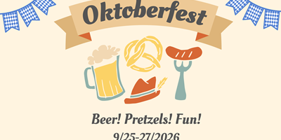 Oktoberfest Weekend 9/25-27/2026