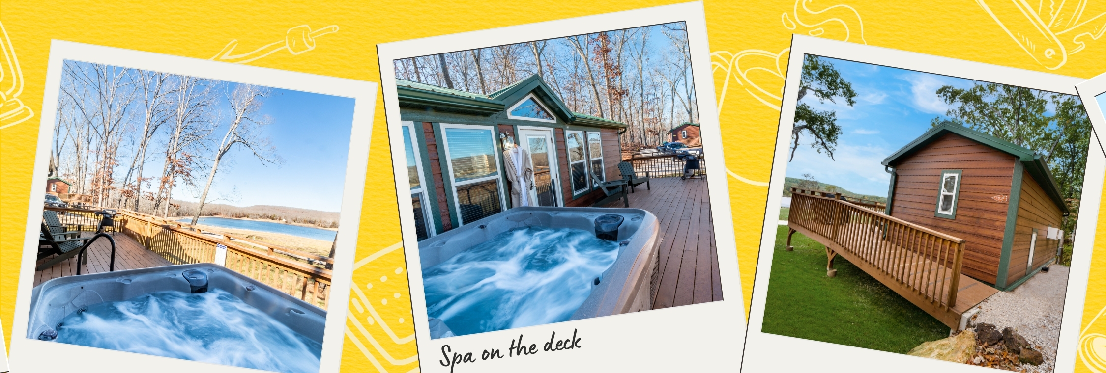 Lakeview kabin 2 bedroom outside