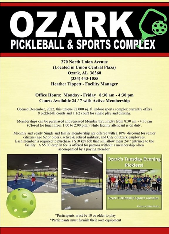 Pickleball and sports complex