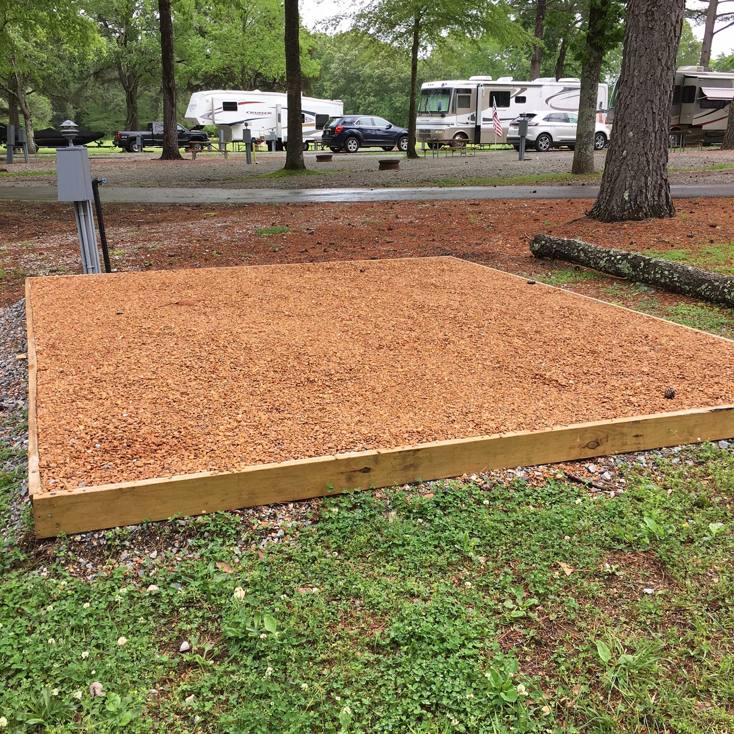 Individual Tent Site, Water & Electric, Gravel Tent Pad Pictures