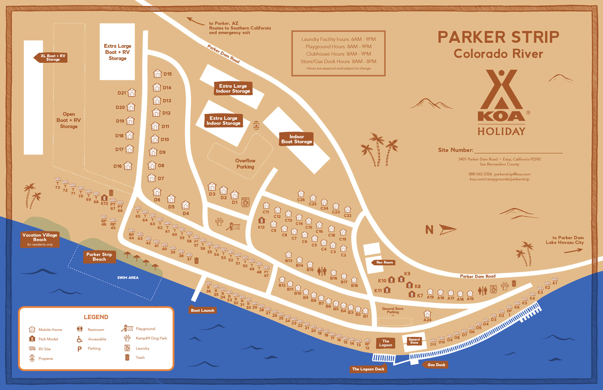 Campground Site Map