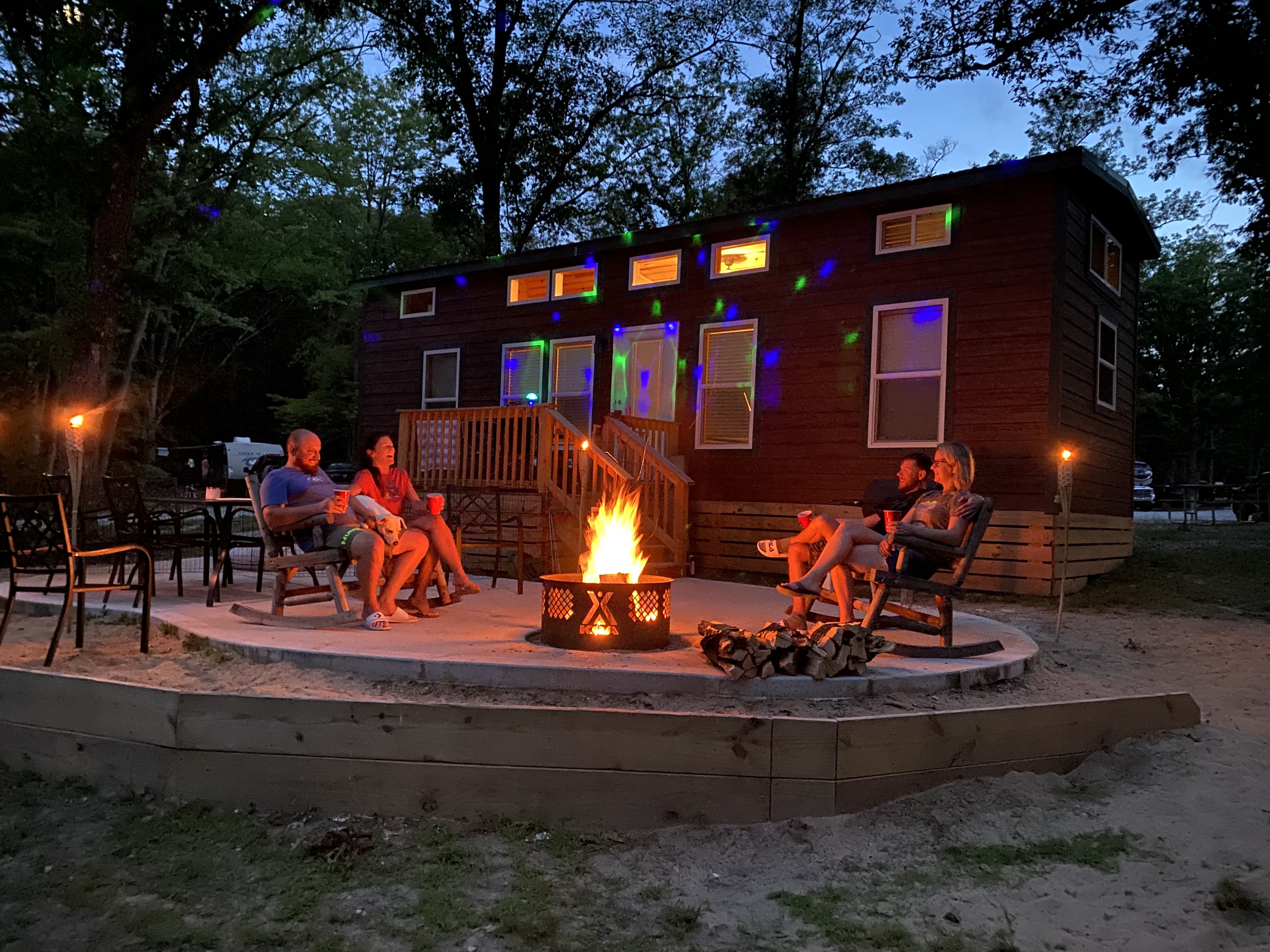 Camping Cabins Ludington East Pere Marquette River KOA