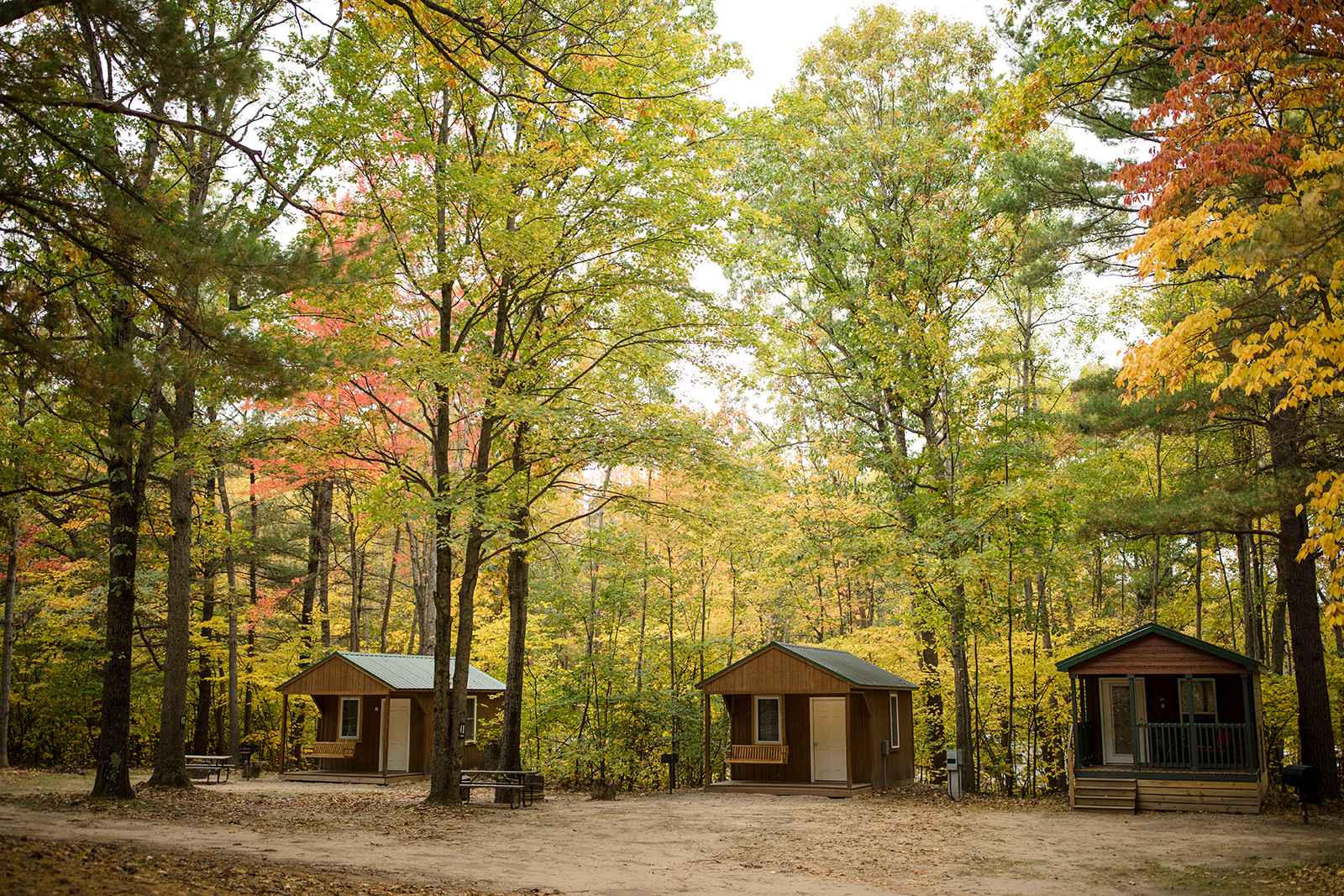 Camping Cabins Ludington East Pere Marquette River KOA