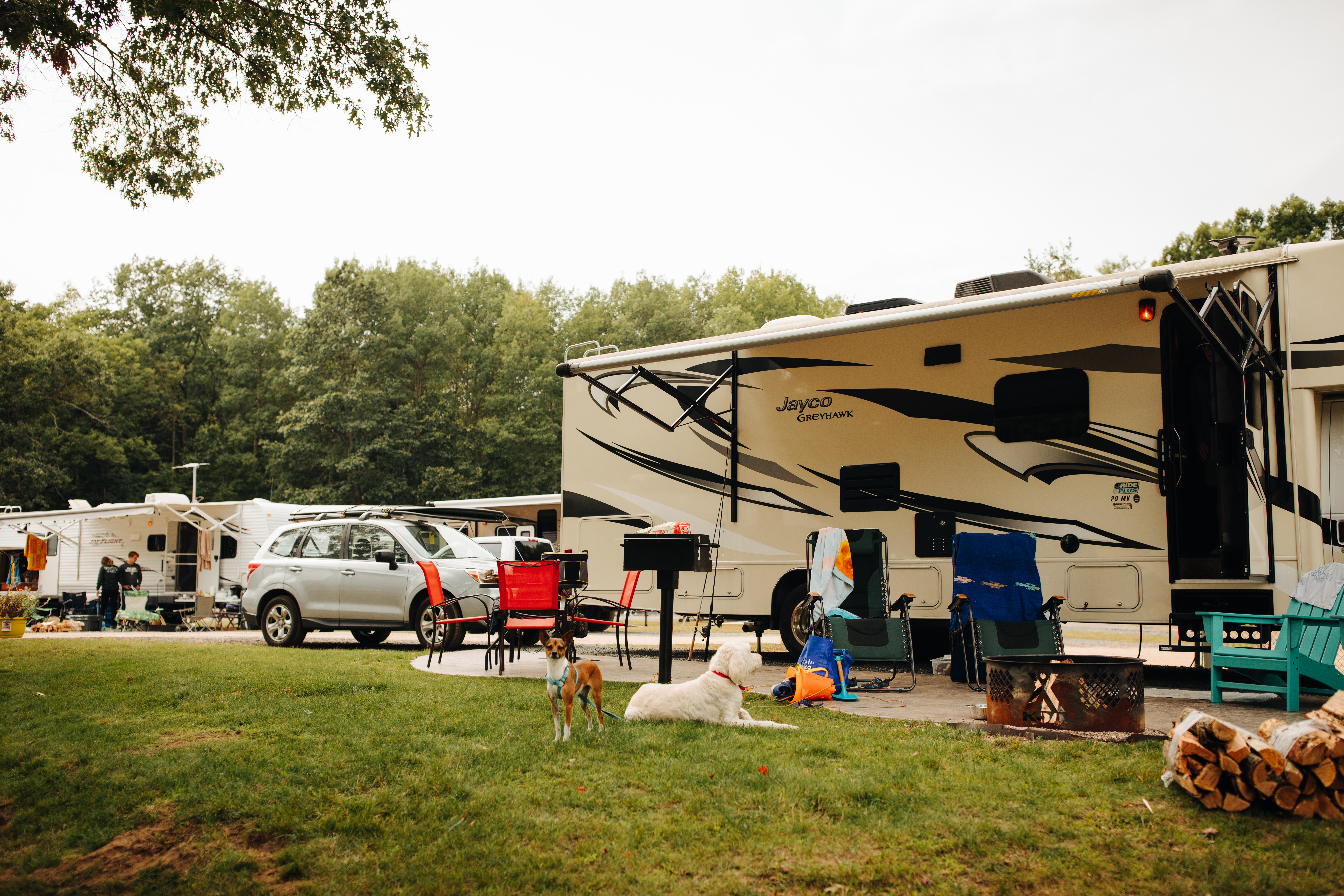 Camping Cabins Ludington East Pere Marquette River KOA