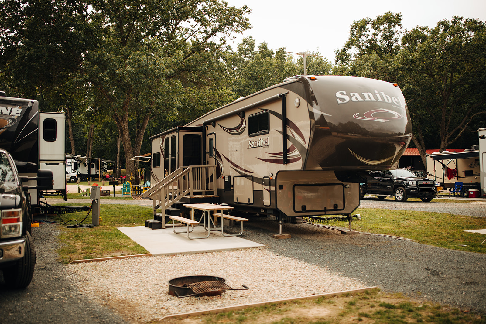 Camping Cabins Ludington East Pere Marquette River KOA