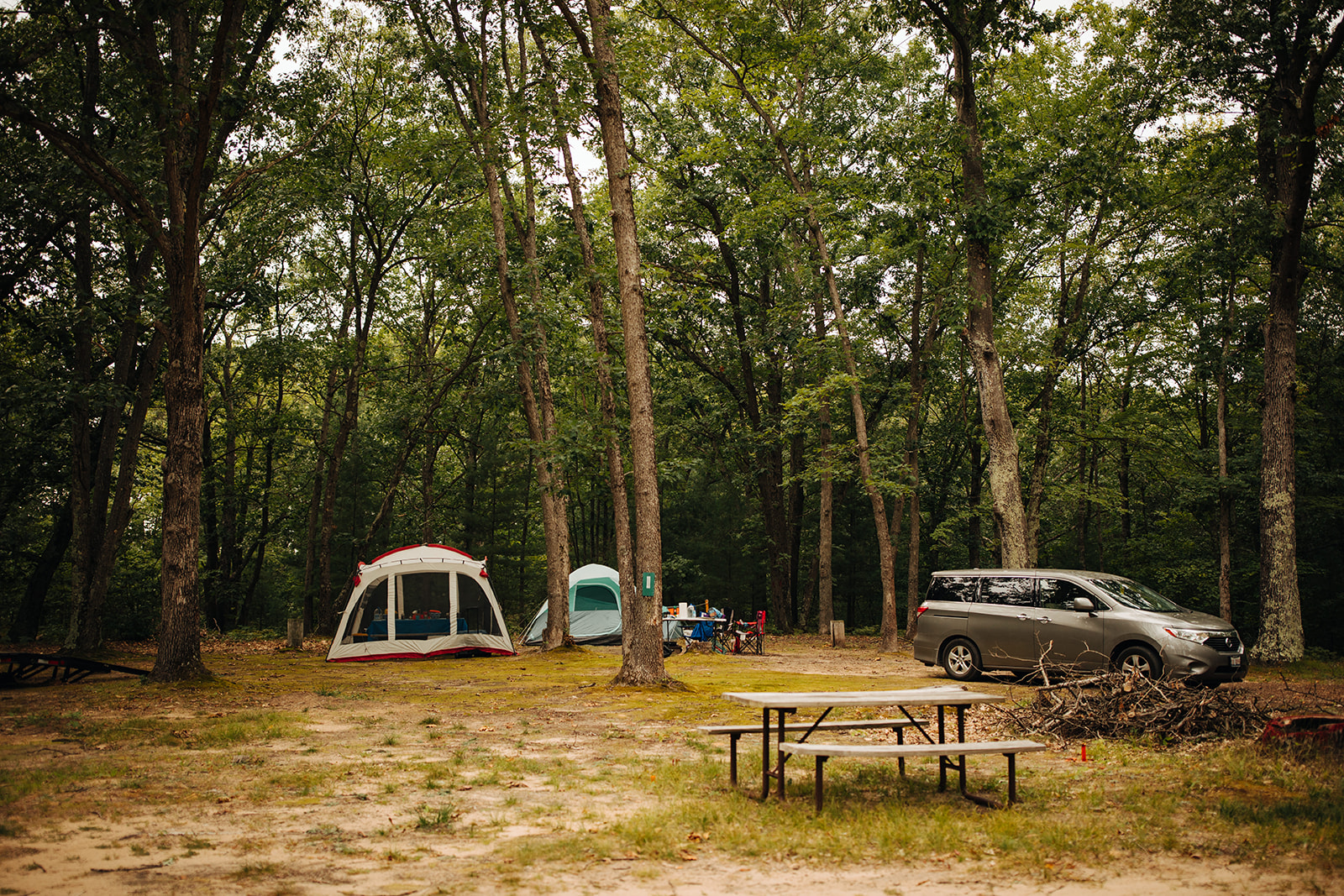 Branch, Michigan Tent Camping Sites Ludington East / Pere Marquette