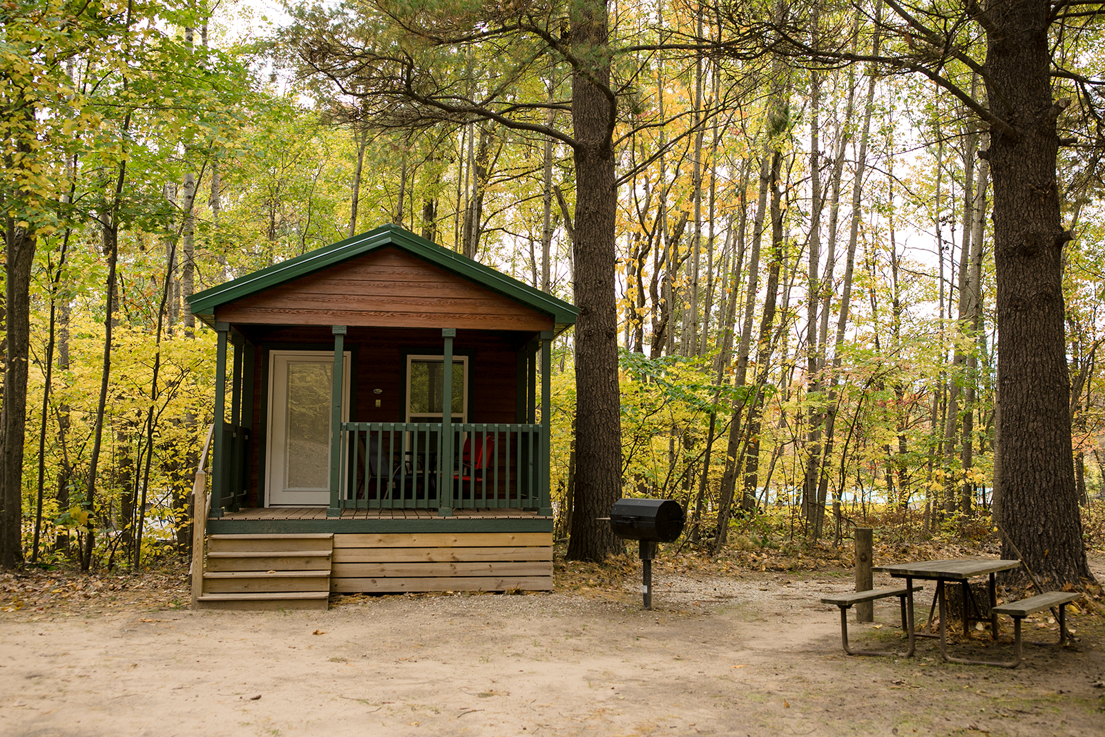 Branch Michigan Lodging Ludington East Pere Marquette River Koa
