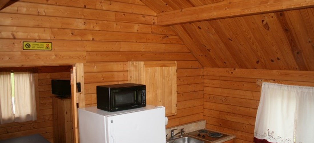 Deluxe cabin kitchenette