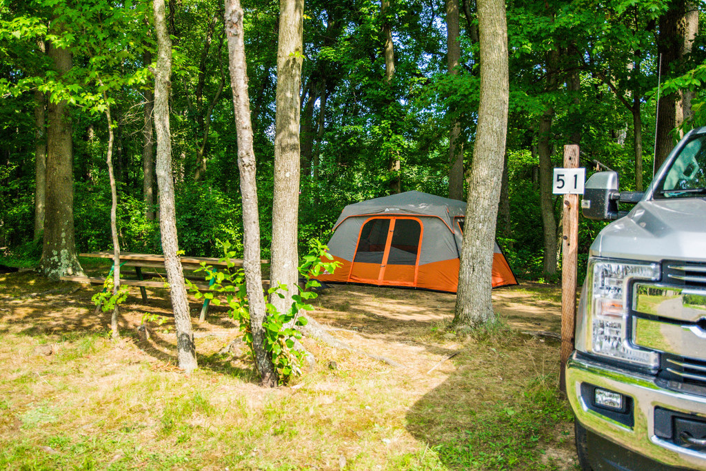 Tent Camping in NJ Philadelphia South/Clarksboro KOA