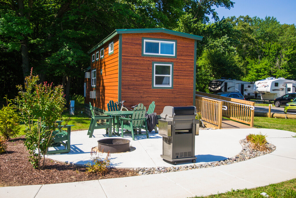 Accessible cabin and patio